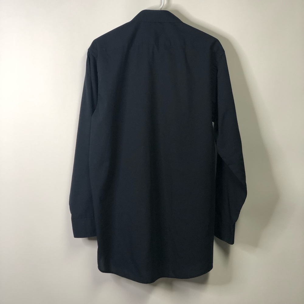 Neil Allyn black dress shirt collared button down long sleeved L 34/35 - Picture 7 of 10